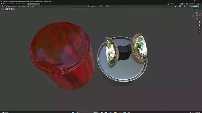 Warning Light PBR 6 Low-poly 3D model 7