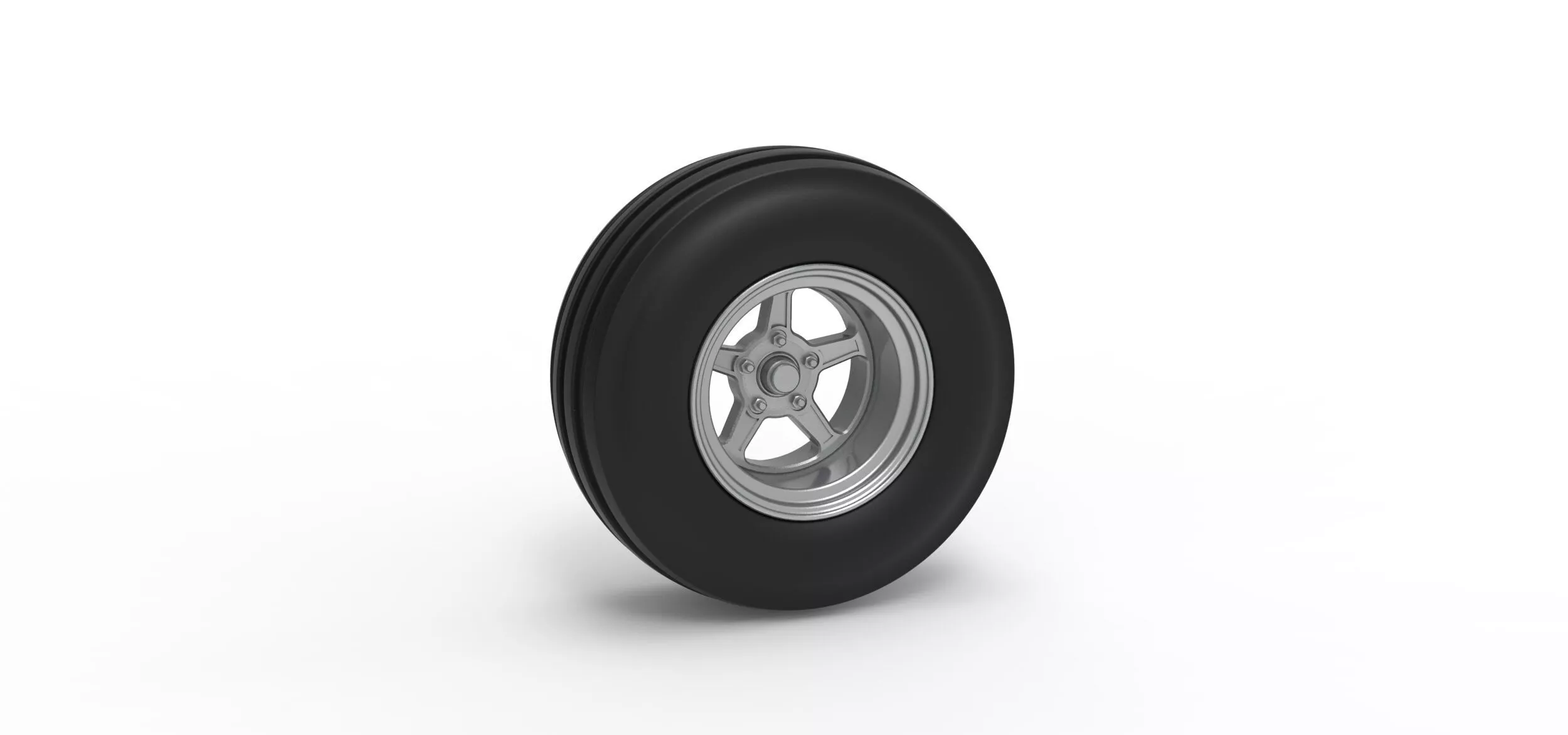 Front tractor wheel Version 5 Scale 1 to 25 3D print model