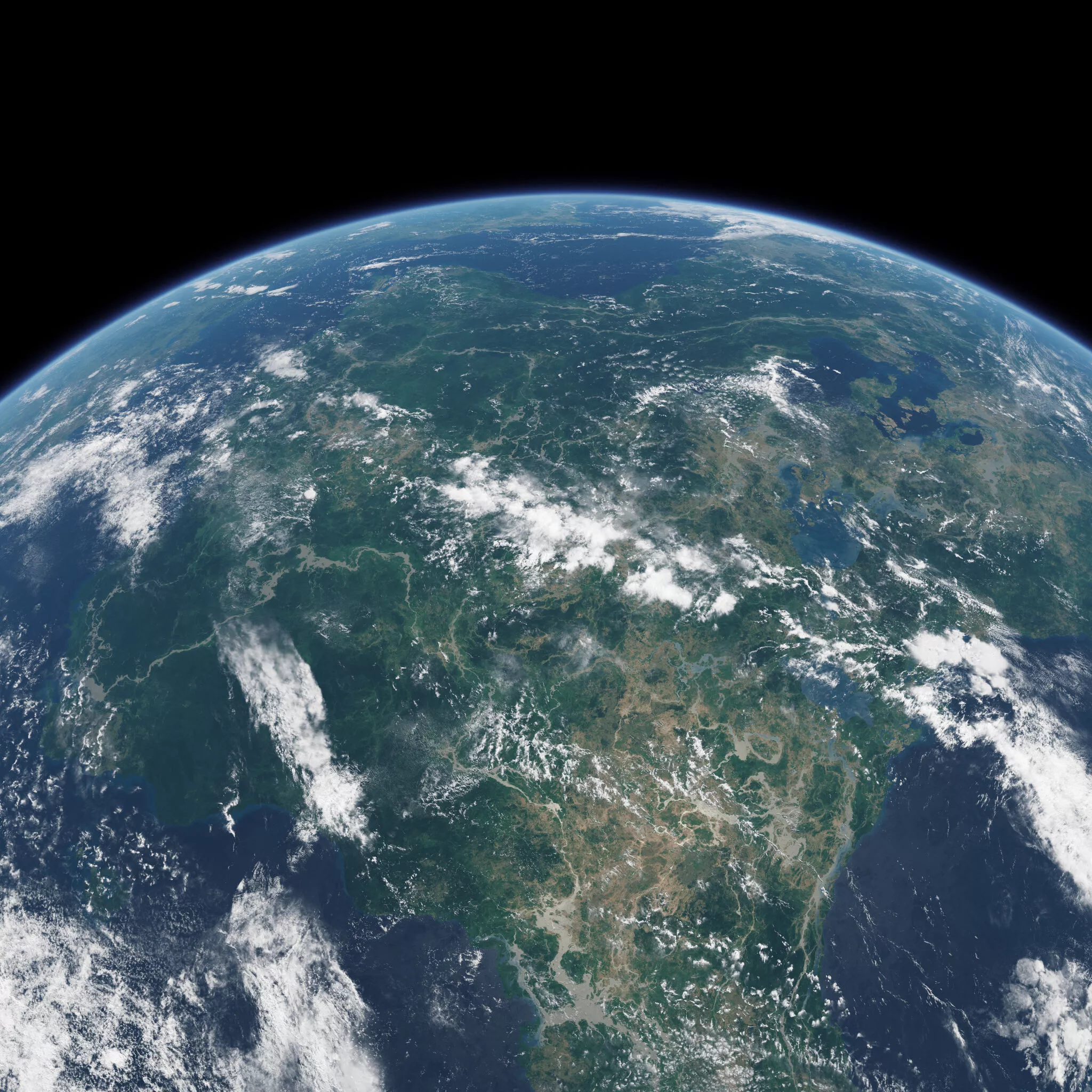 Ultra High Fidelity Terrestrial Planet - Blender 5 3D model