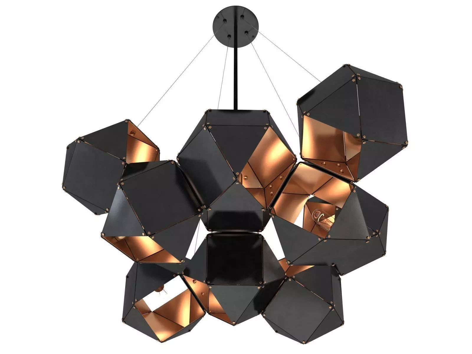 Welles Central Chandelier 3D model_3