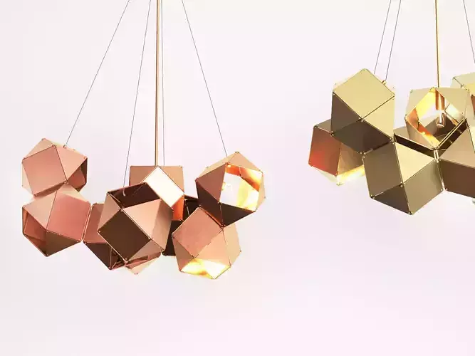 Welles Central Chandelier 3D model