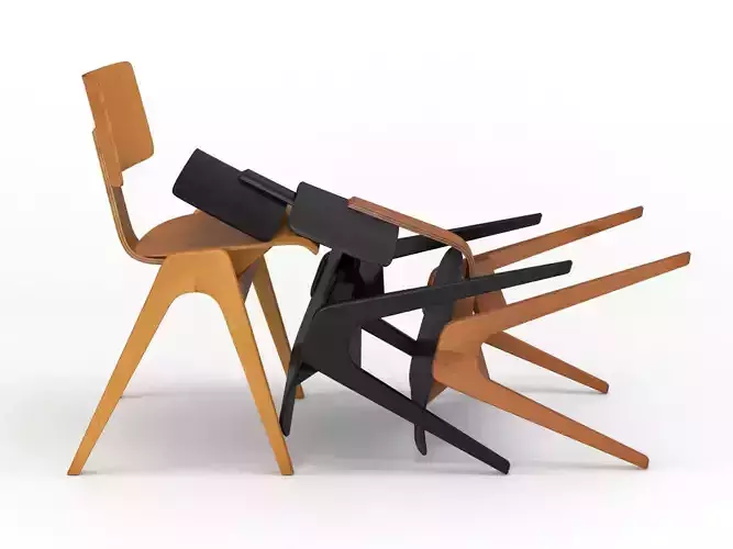 Hille Stak Chair 3D model
