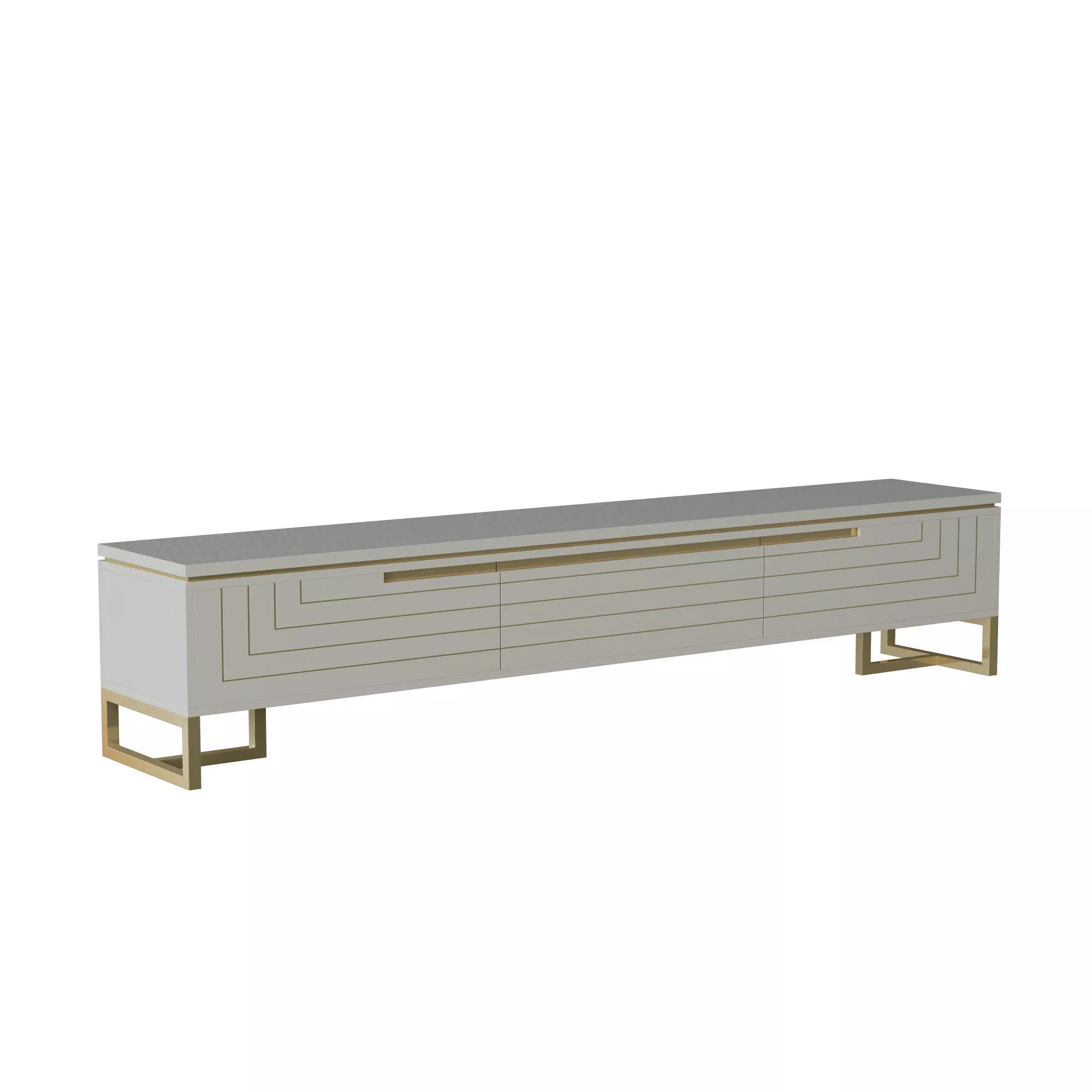 Minimalist TV Cabinet 3D Asset 3D model