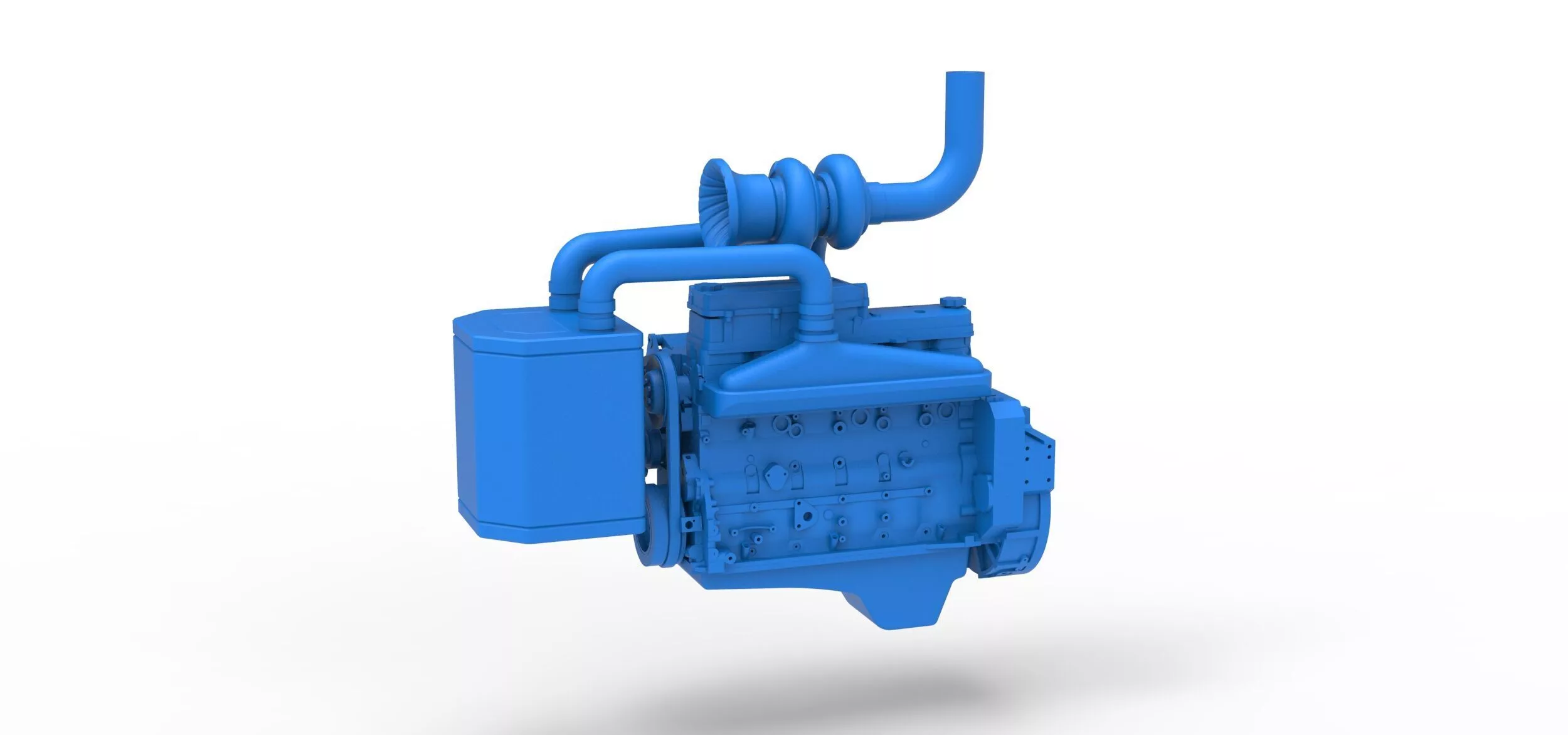 Engine of Pro Stock Pulling Tractor Scale 1 to 25 3D print model