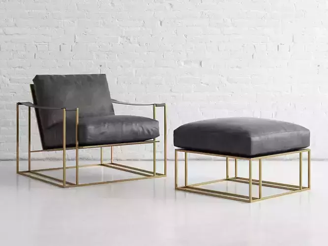 Sling Chair and Ottoman