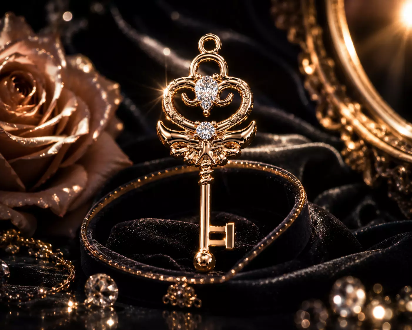 The Key of Power Pendant jewelry 3D model - for Her 3D print model