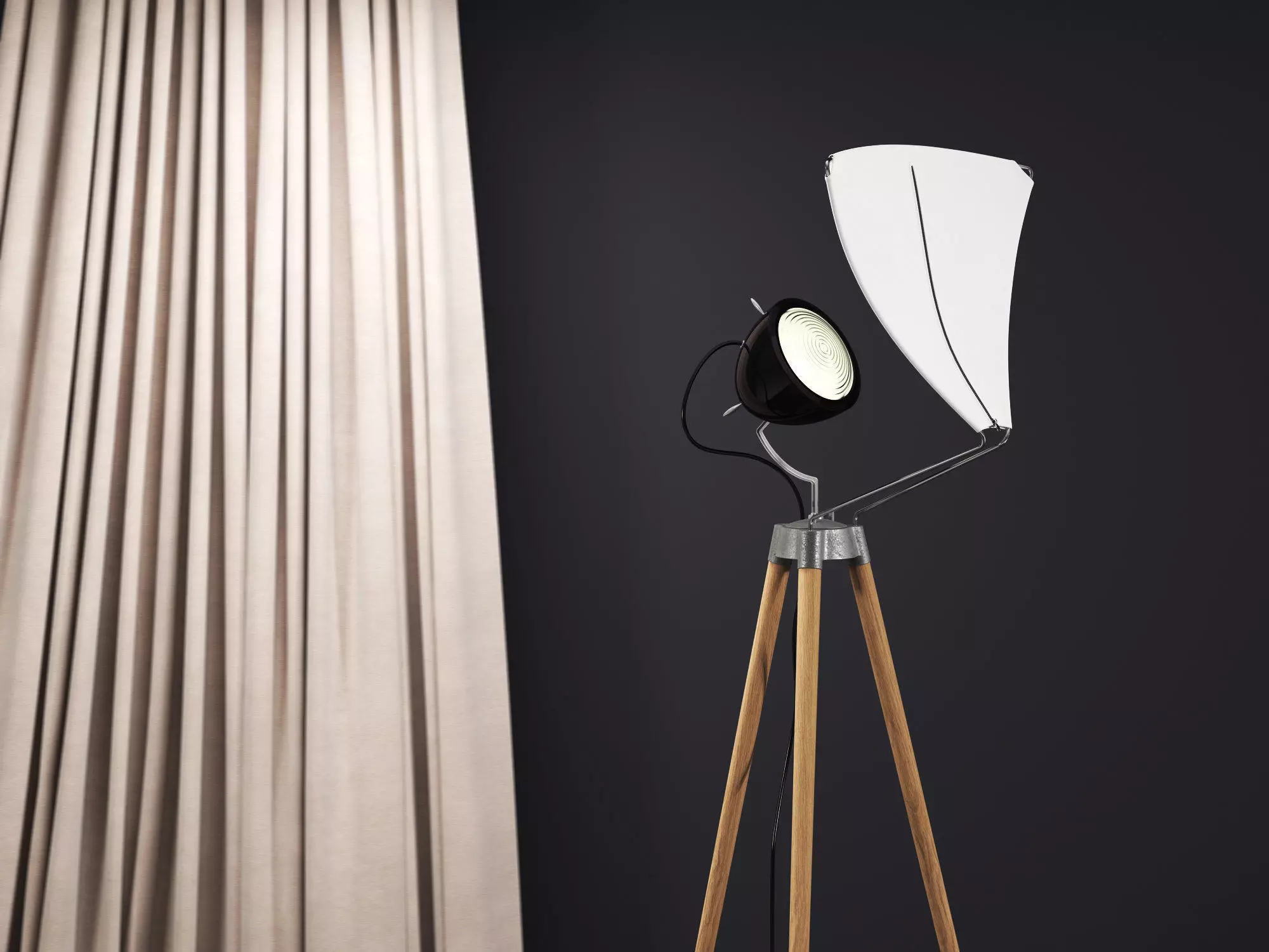 George Floor Lamp 3D model_2
