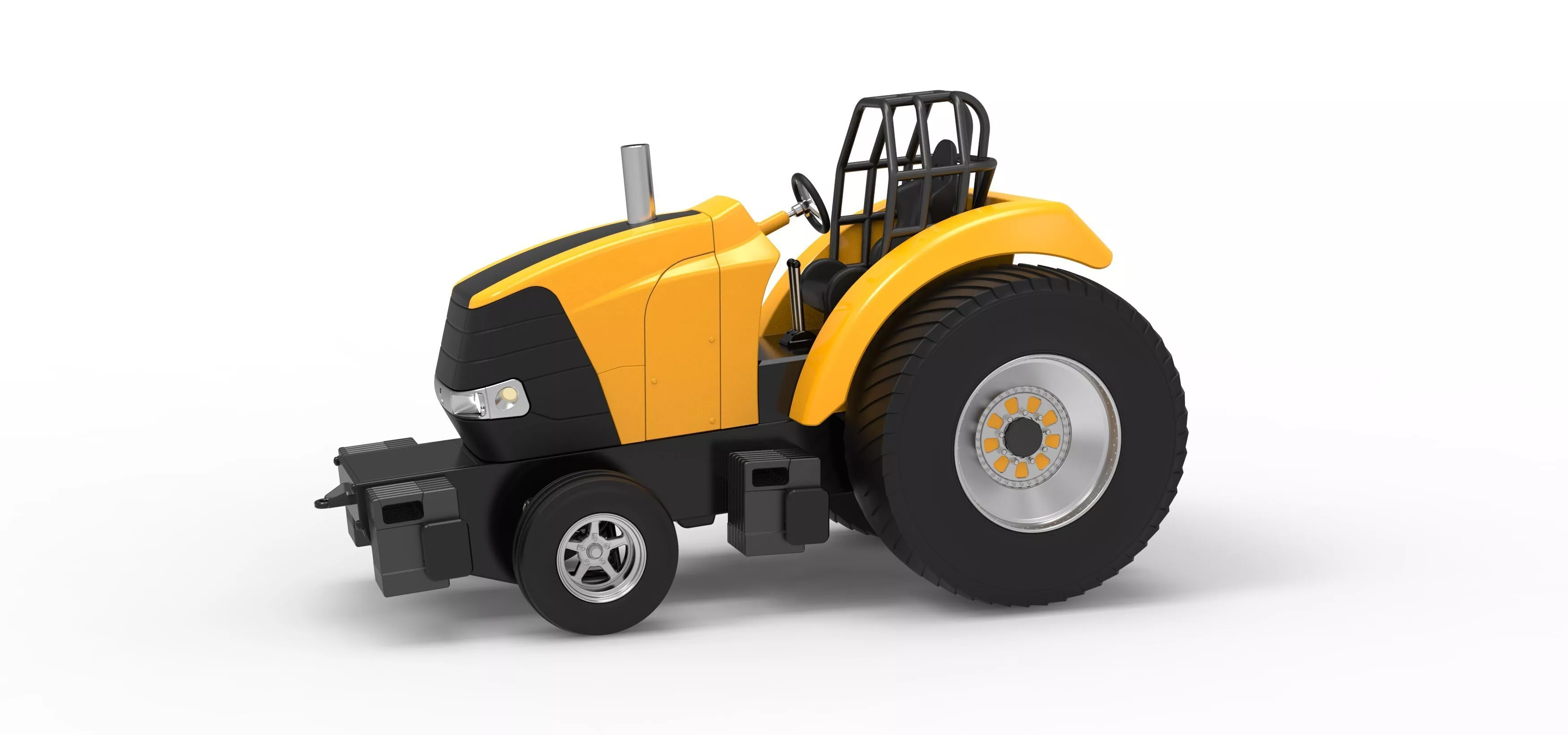 Fun short Pro Stock Pulling Tractor Version 5 Scale 1 to 25 3D print model