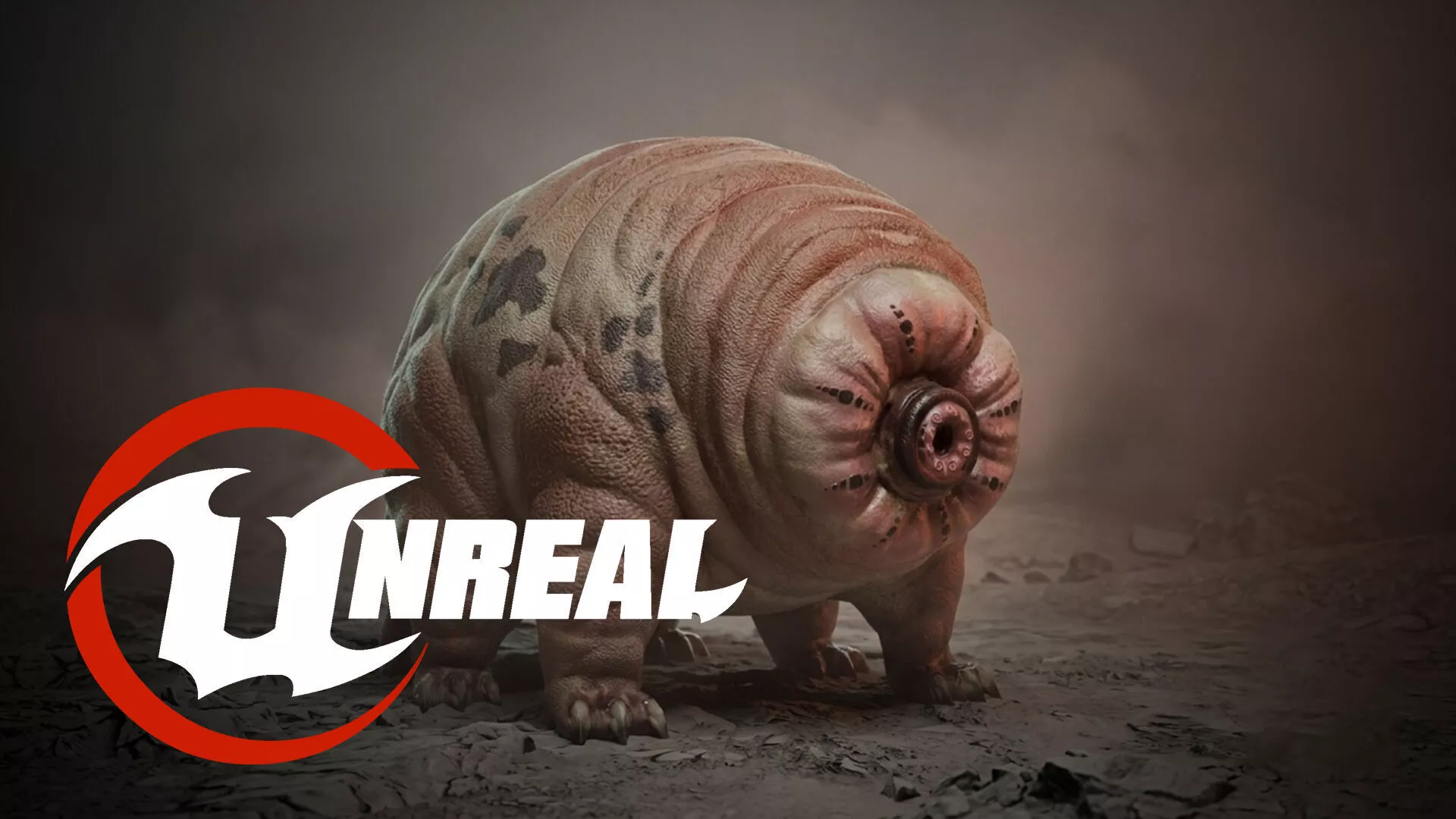 Alien Creature Fat Monster Low-poly 3D model