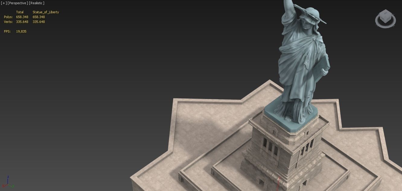 Statue of Liberty 3D model_7