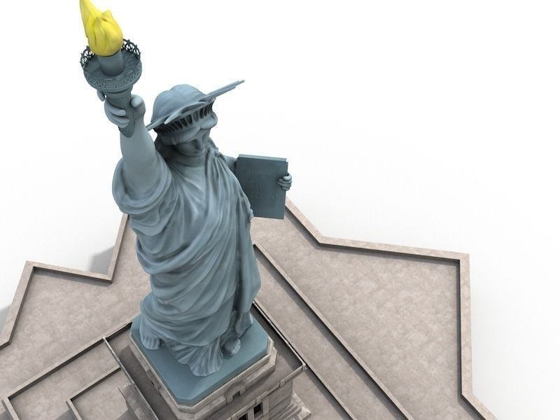 Statue of Liberty 3D model_2