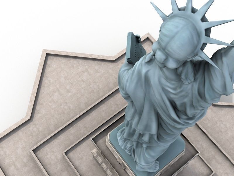 Statue of Liberty 3D model_3