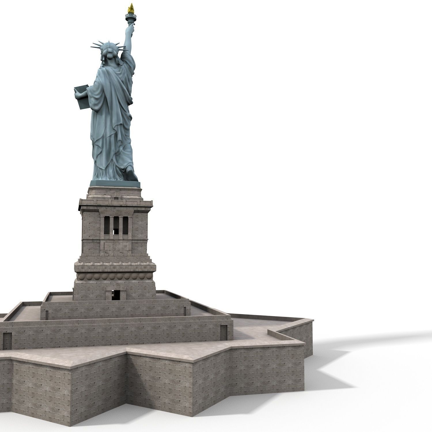 Statue of Liberty 3D model_1