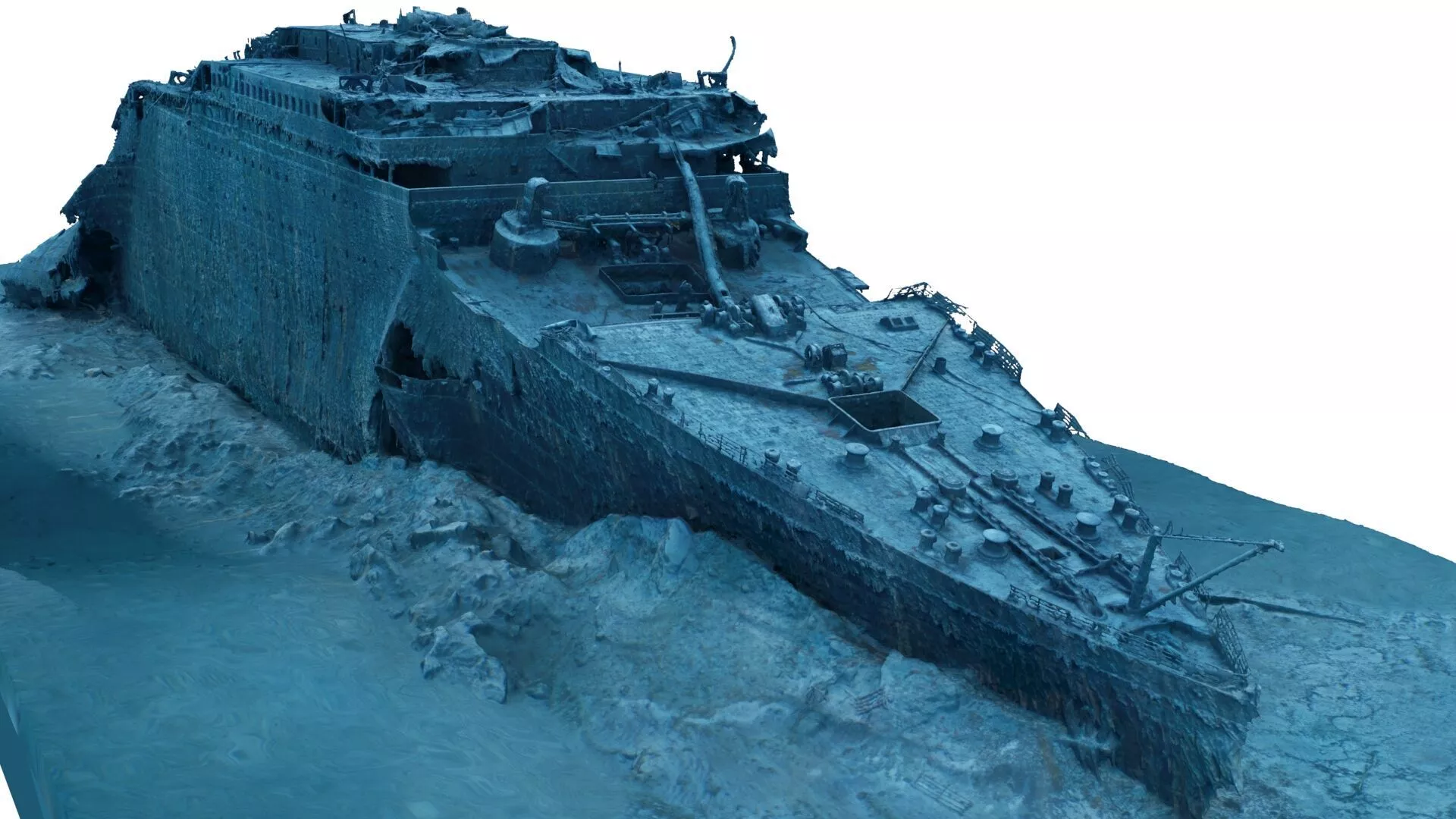 RMS Titanic Wreck bow 3D model