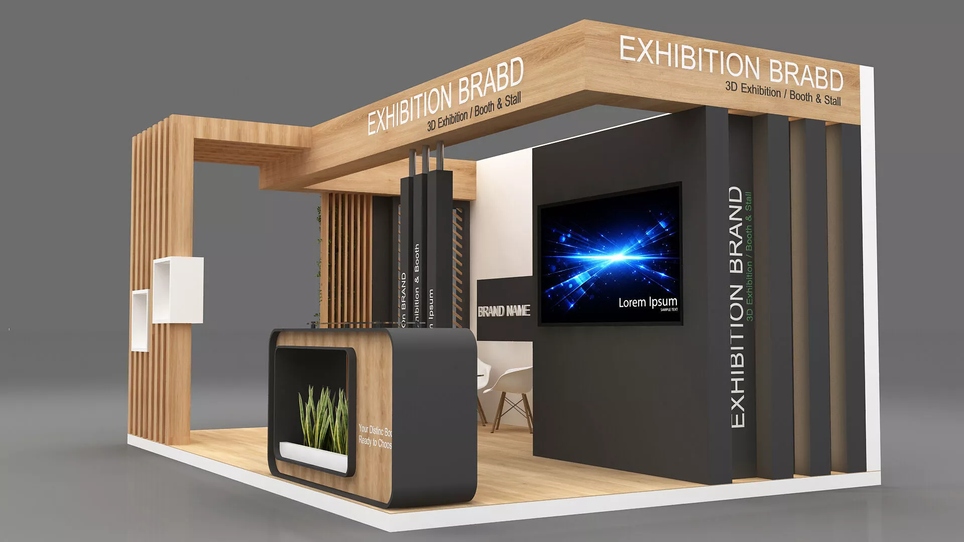 3d stall exhibition booth 3D model