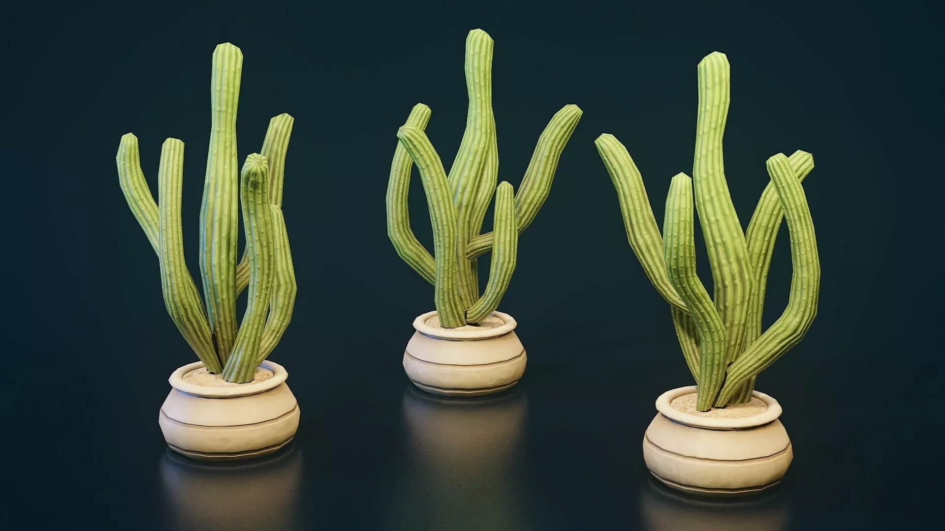 3d model Stylized House Plant 12 Low-poly 3D model