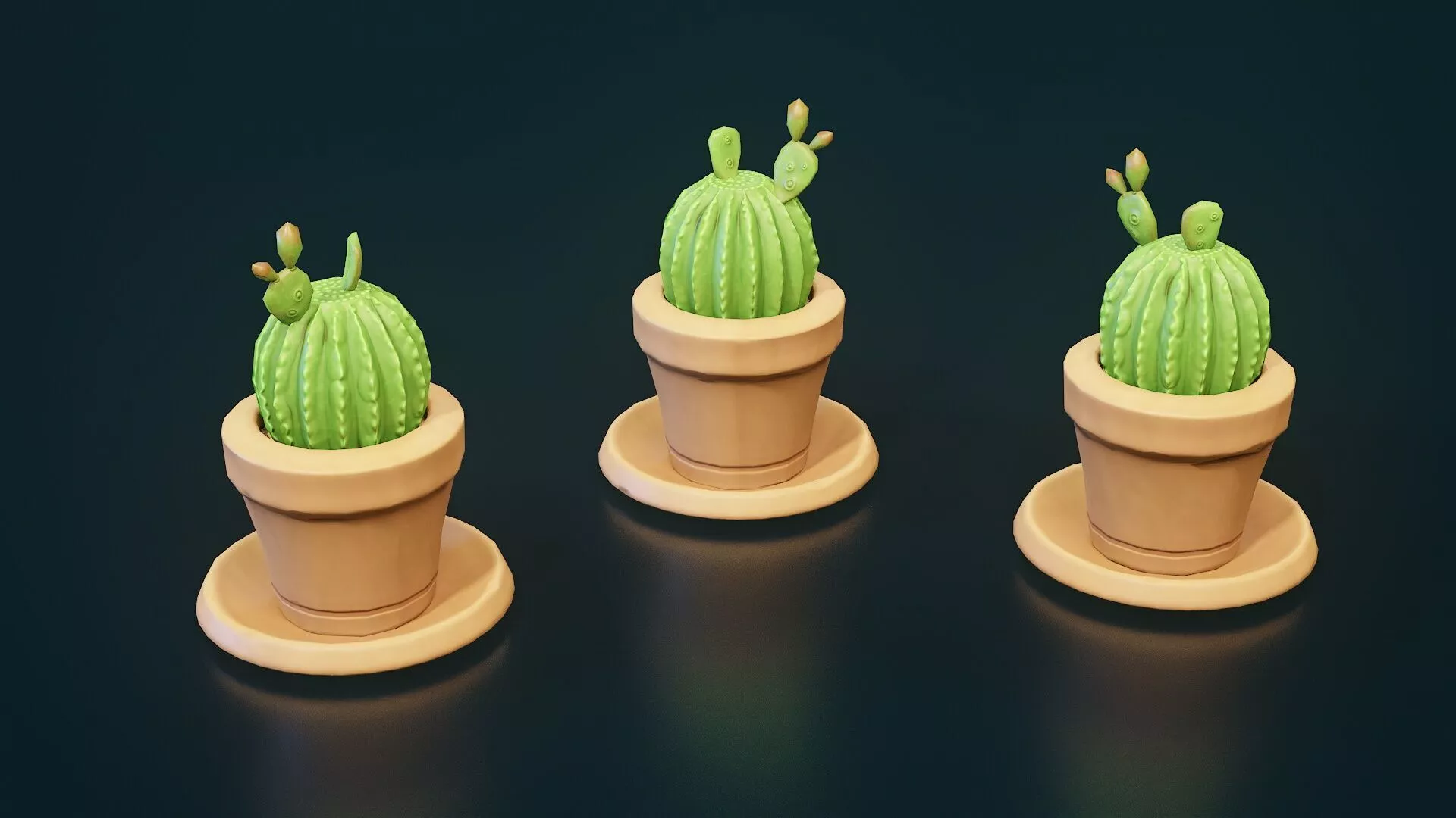 3d model Stylized House Plant 13 Low-poly 3D model
