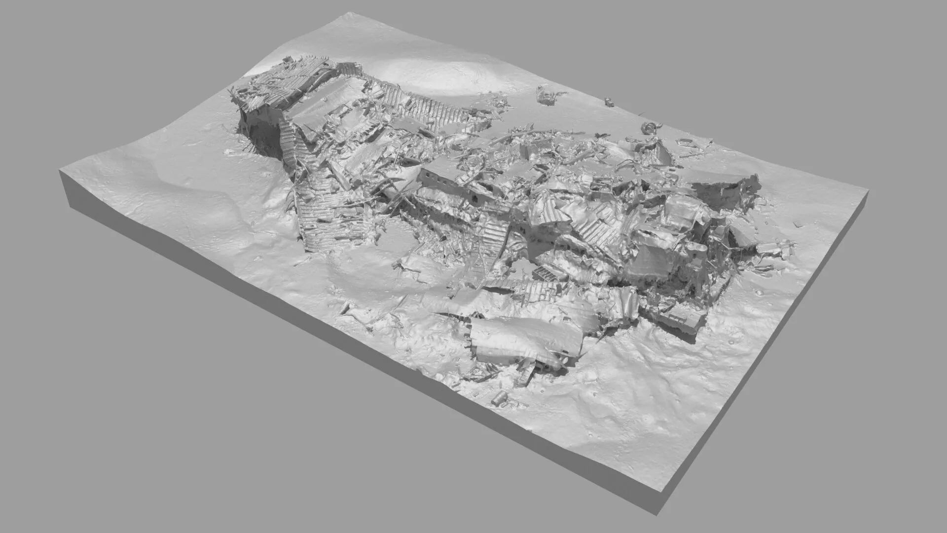 RMS Titanic Wreck stern 3D print model
