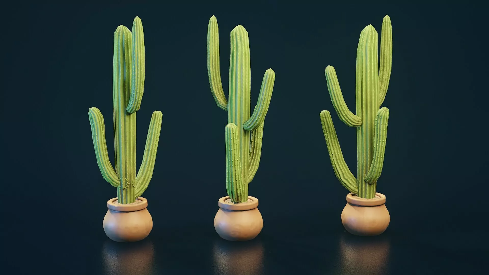 3d model Stylized House Plant 17 Low-poly 3D model