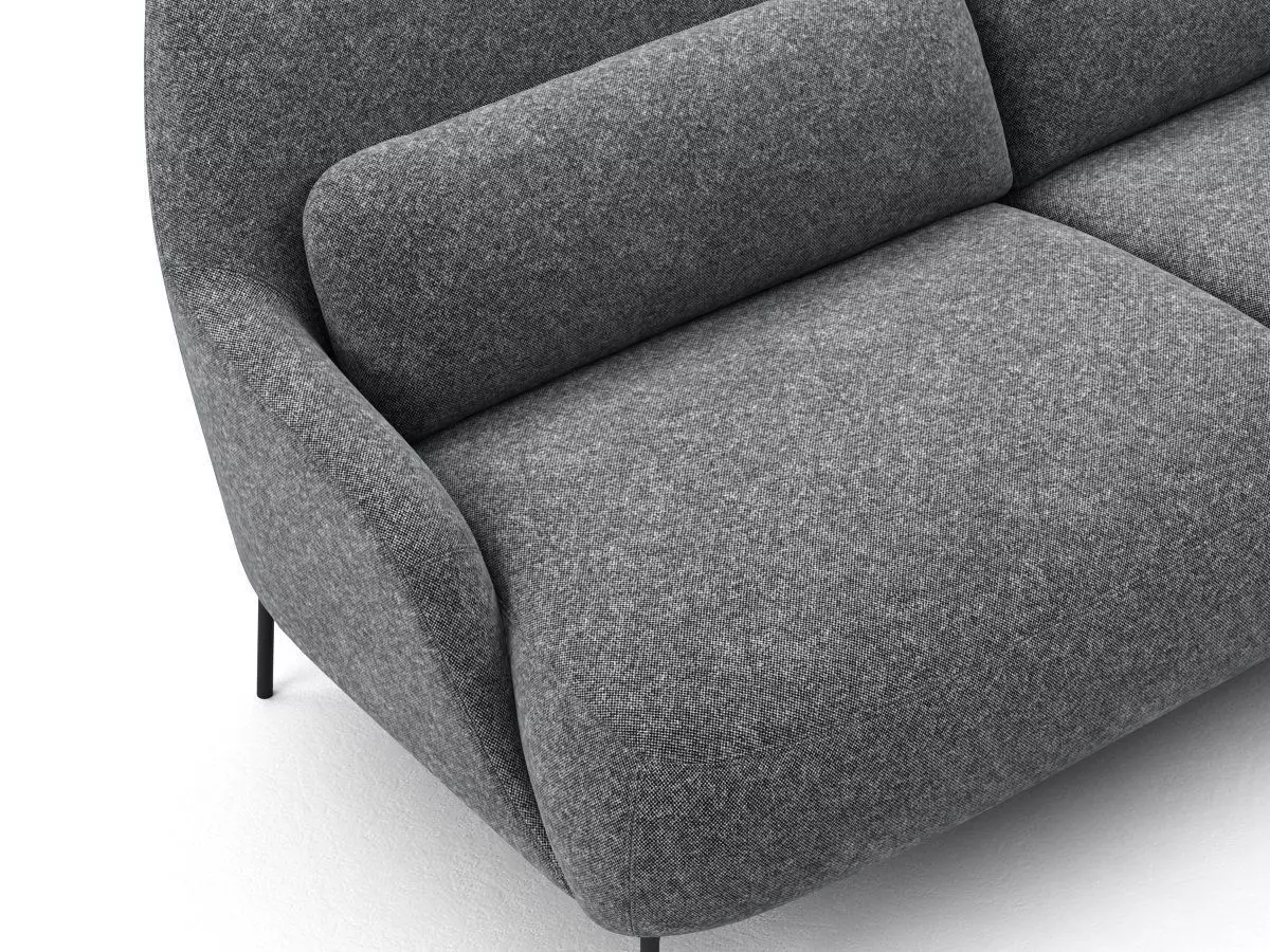 2-Seater Sofa 3D model_2