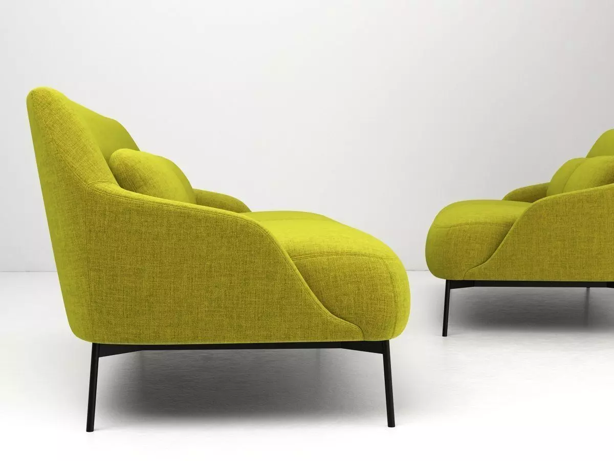 2-Seater Sofa 3D model_4