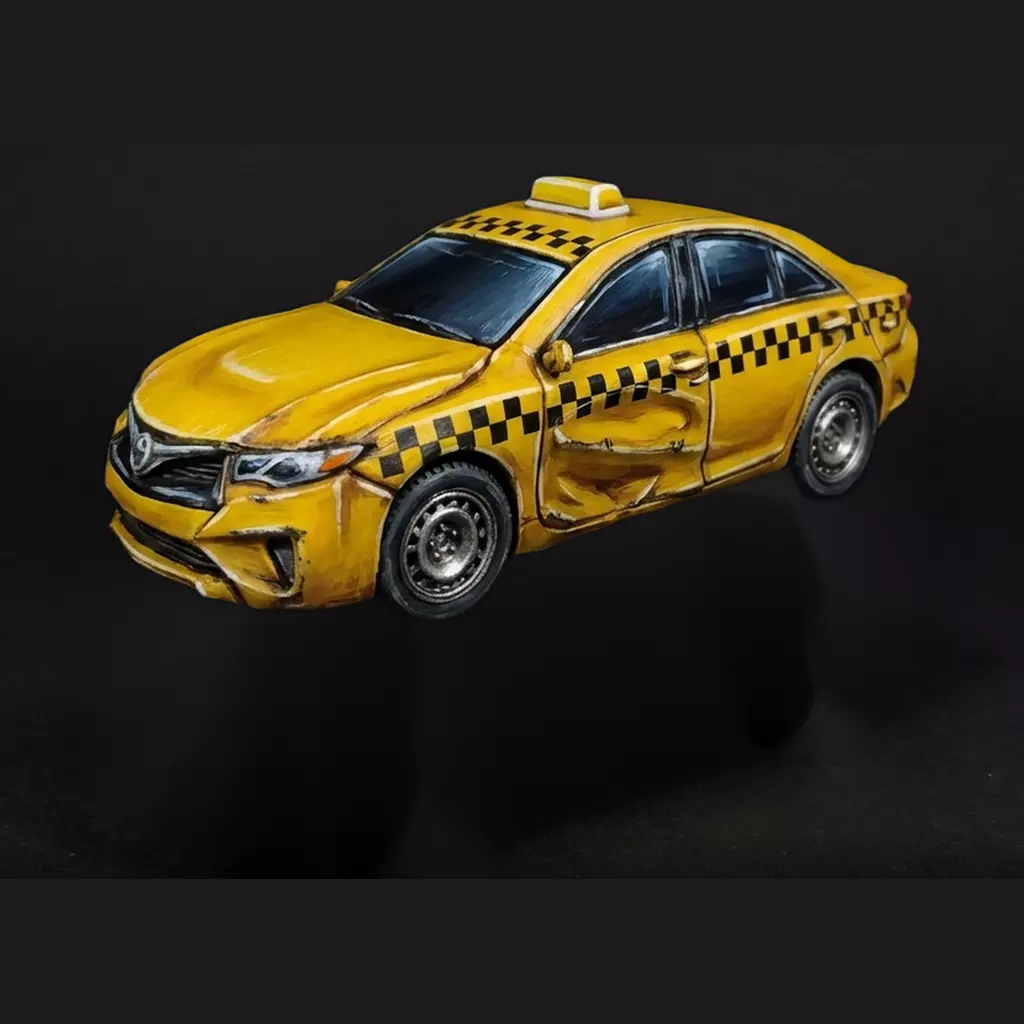 2010s 2020s wrecked crash damage 3D print model