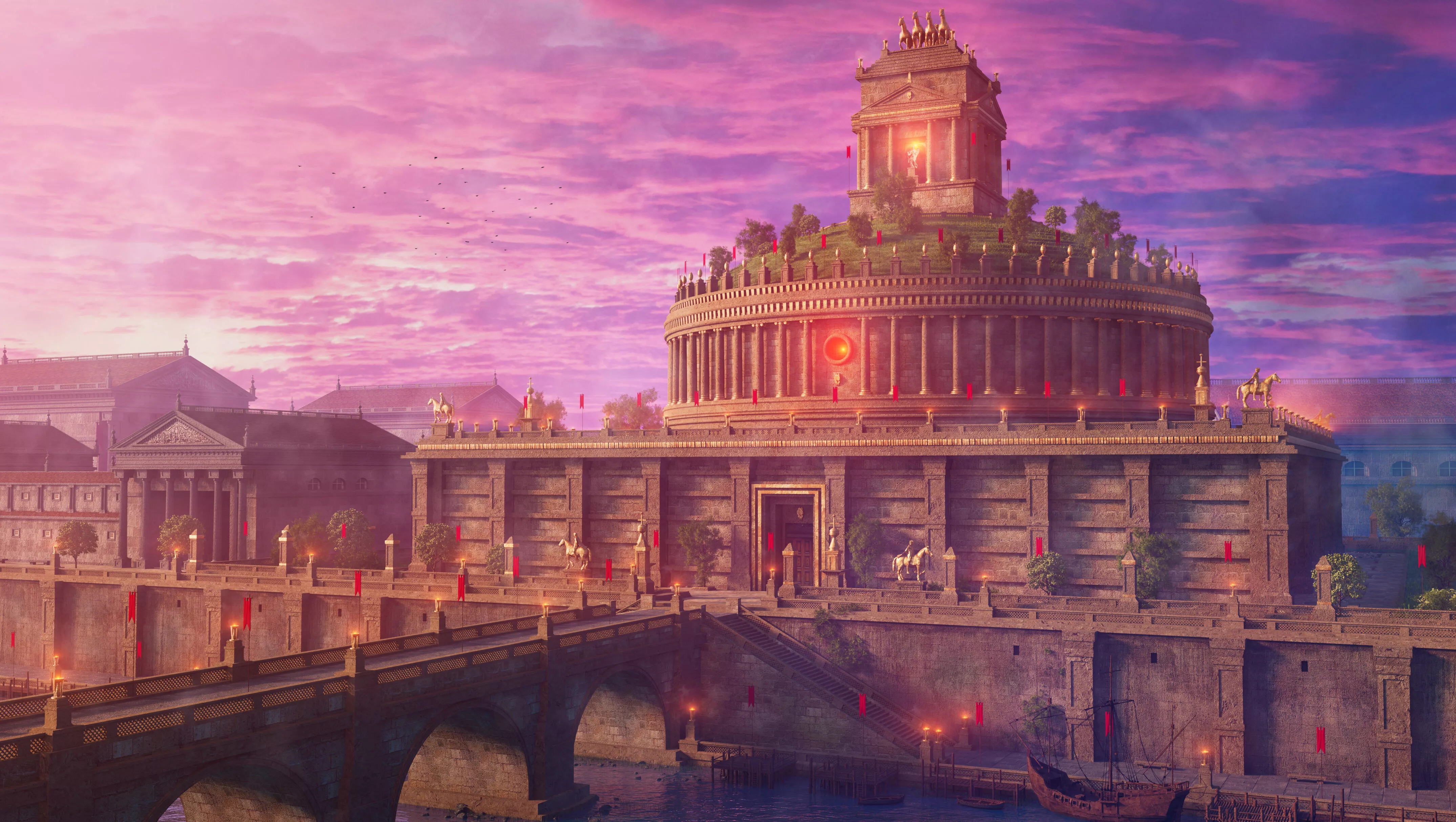 Mausoleum Hadrian environment 3D model