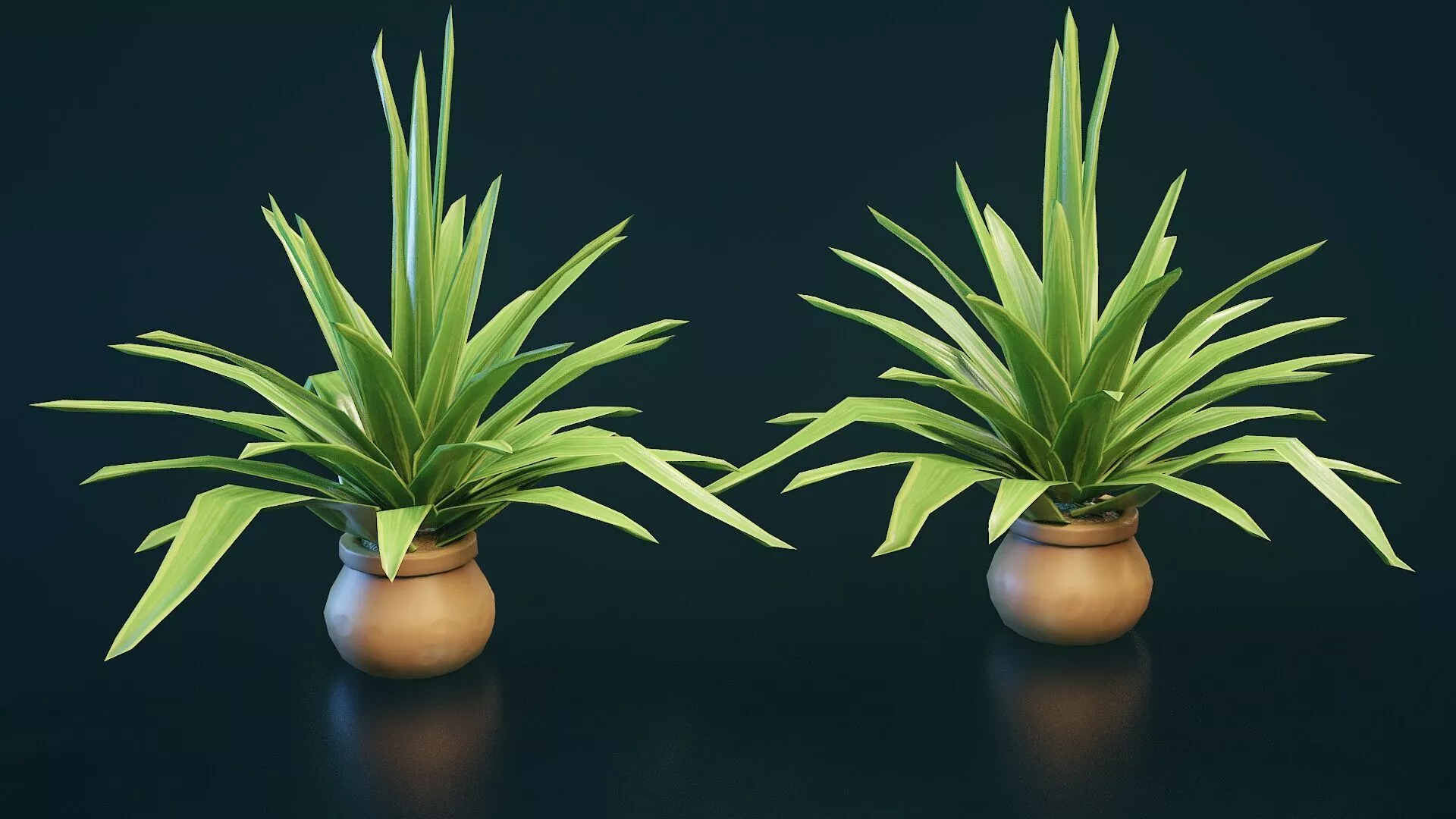 Stylized House Plant 23 Low-poly 3D model
