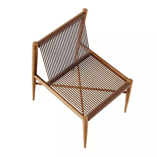 Seabrook Dining Chair 3D model 5