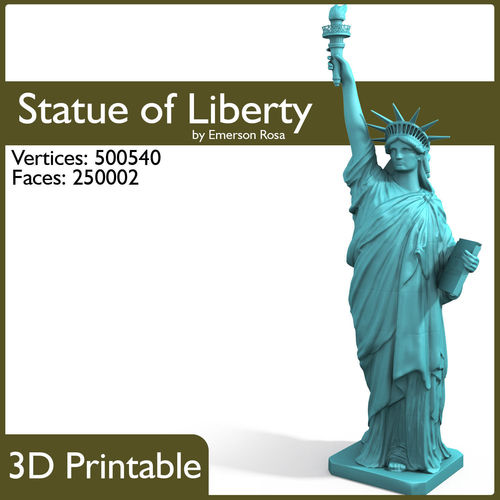 3D Printable - Statue of Liberty 3D print model
