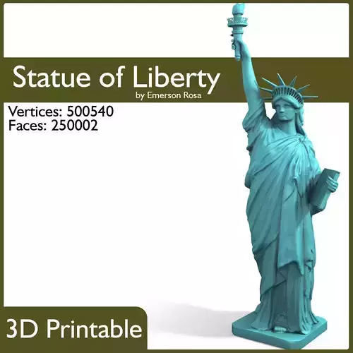3D Printable - Statue of Liberty 3D print model