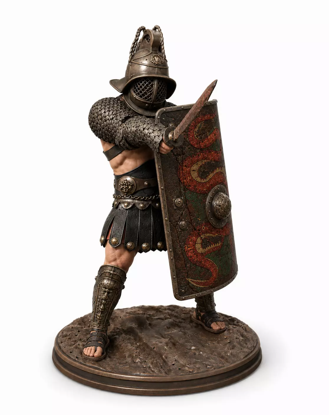 Ancient Roman Gladiator Premium STL File for 3D Printing 3D print model