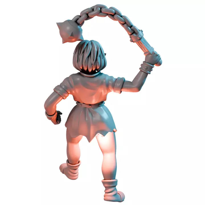 Orc Morning Star VI - Fantasy 3D Print Model 3D print model