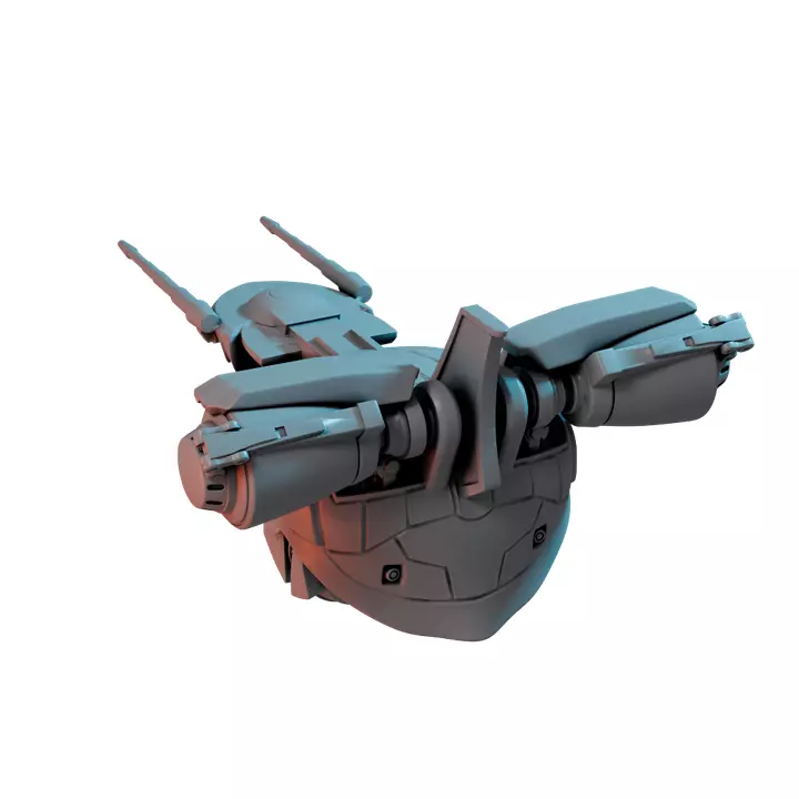 Crab Warden VI - Board Game Miniature STL 3D print model