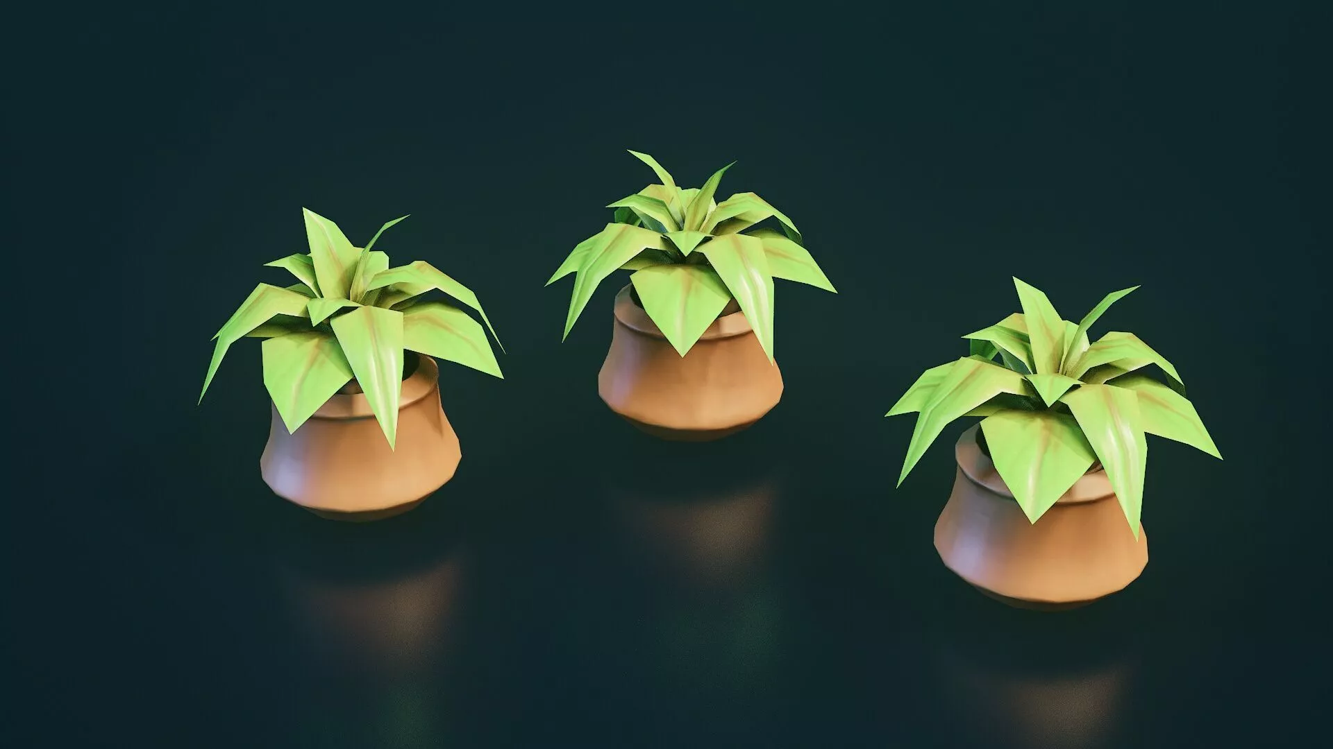 Stylized House Plant 26 Low-poly 3D model