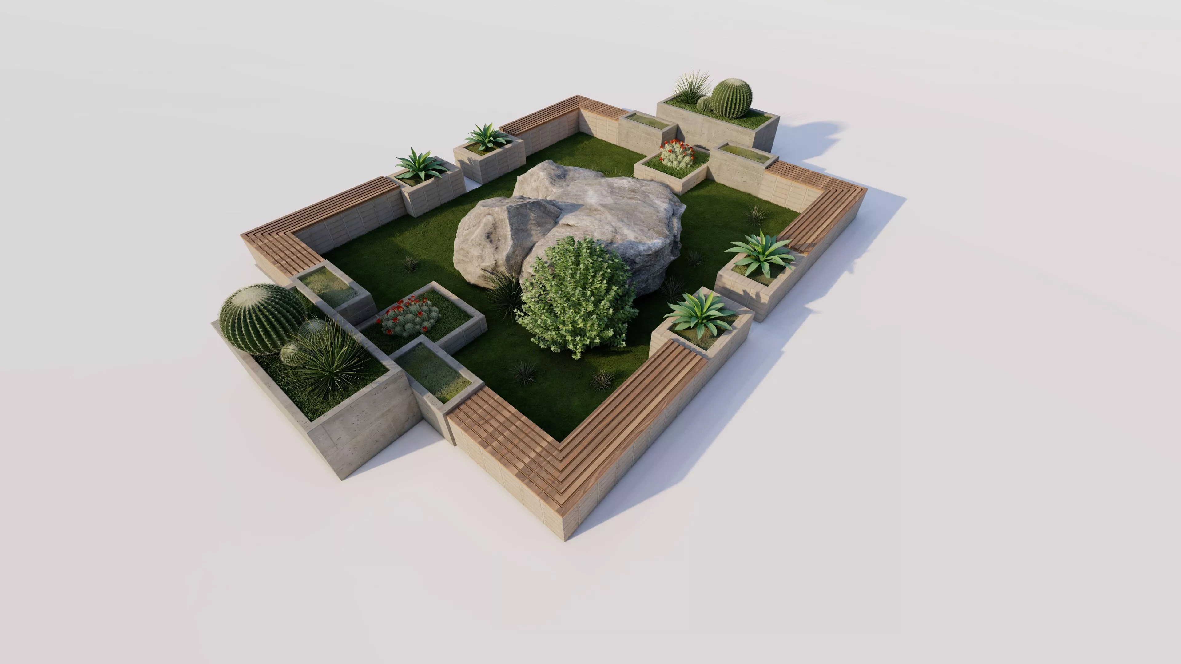 Master park-Regional park project-Private Park Landscape 3D model