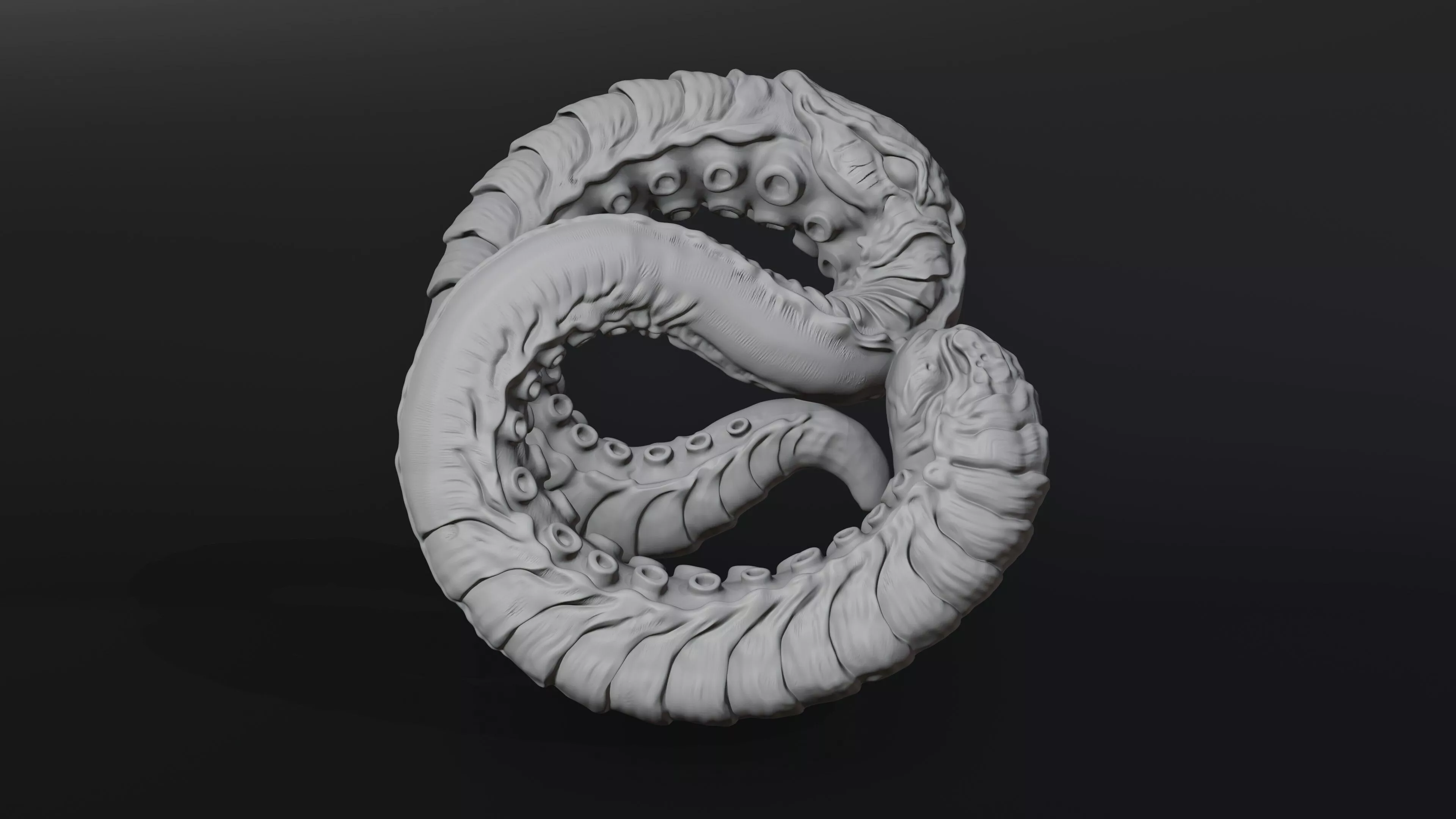 Kraken Tentacle Ring 3D print model