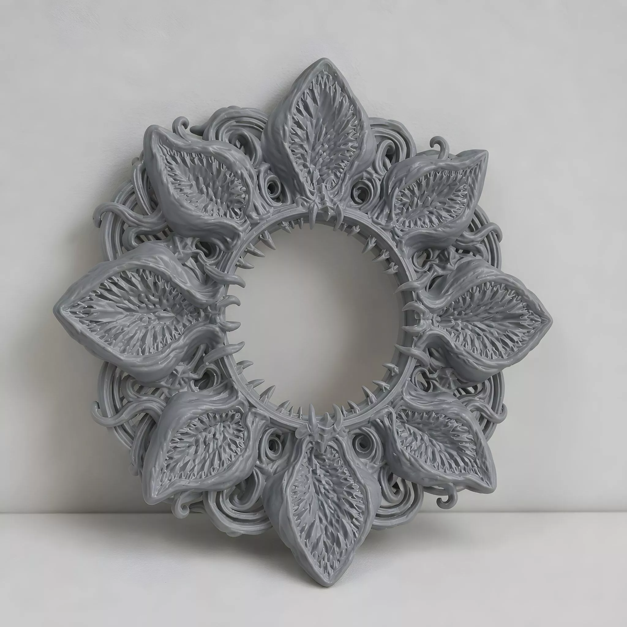 Demogorgon Floral Wall Frame 3D Print Model 3D print model