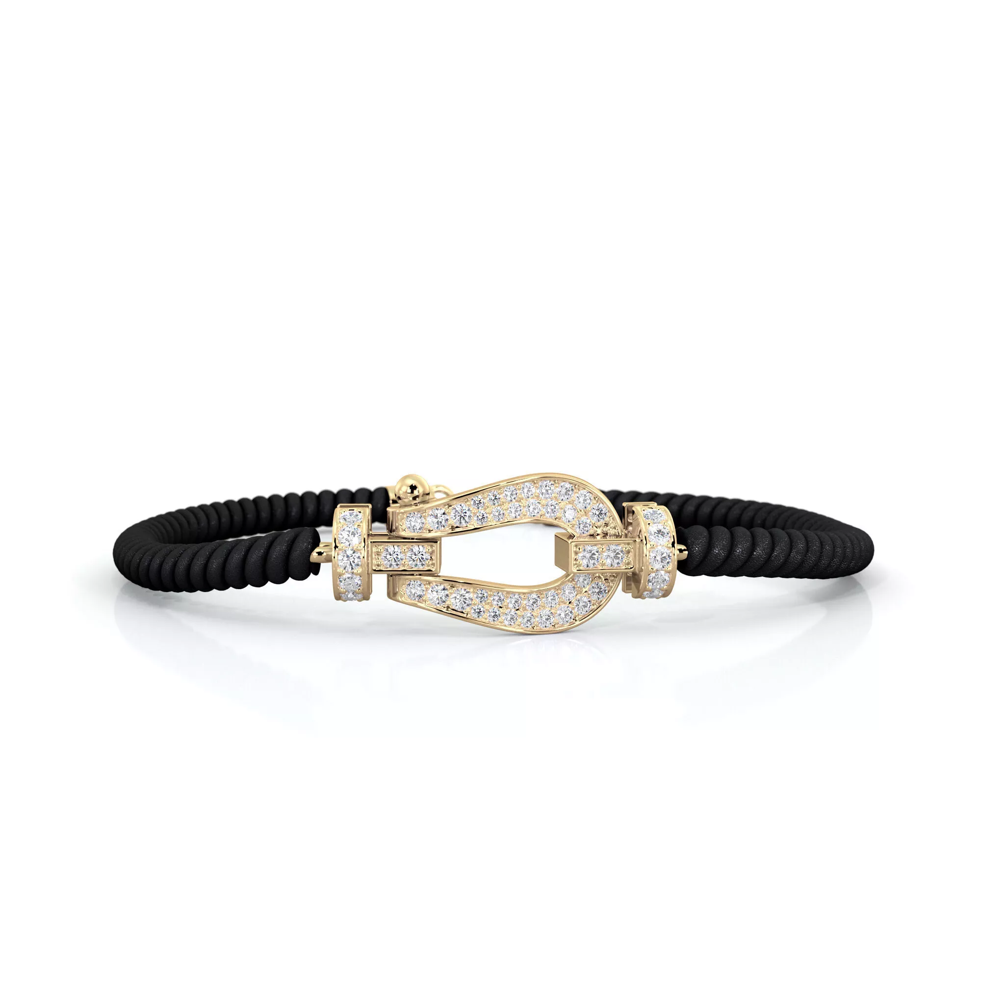 Diamond Pave Horseshoe Buckle Free 3D print model