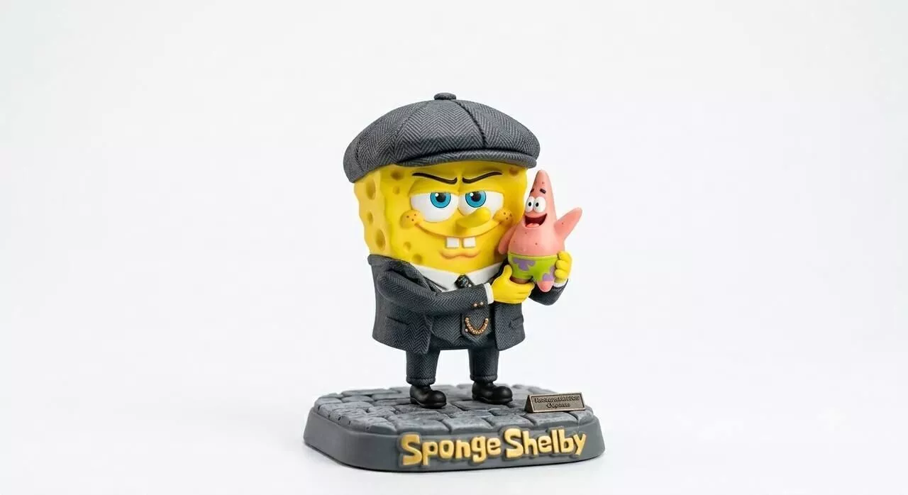 SEA SPONGE BEST FRIEND - GANGSTER STYLE FAN ART STATUE 3D print model