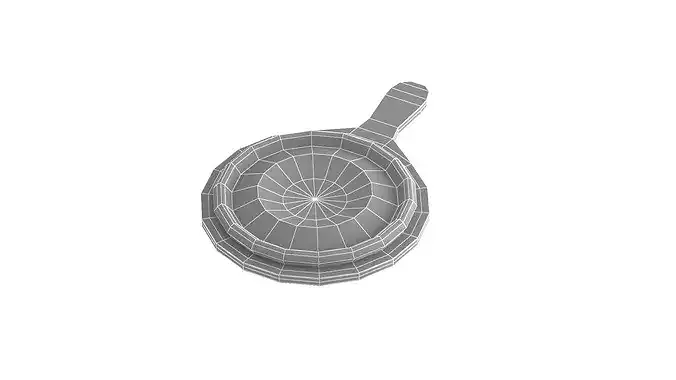 Vegitable Pizza 3D model 7