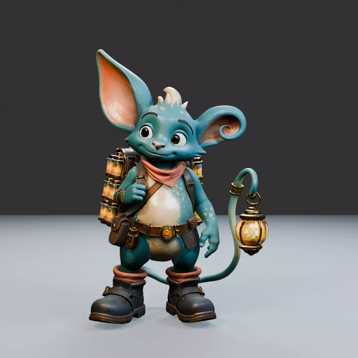Shurkh Fantasy Sound Collector - Stylized PBR Character 3D model