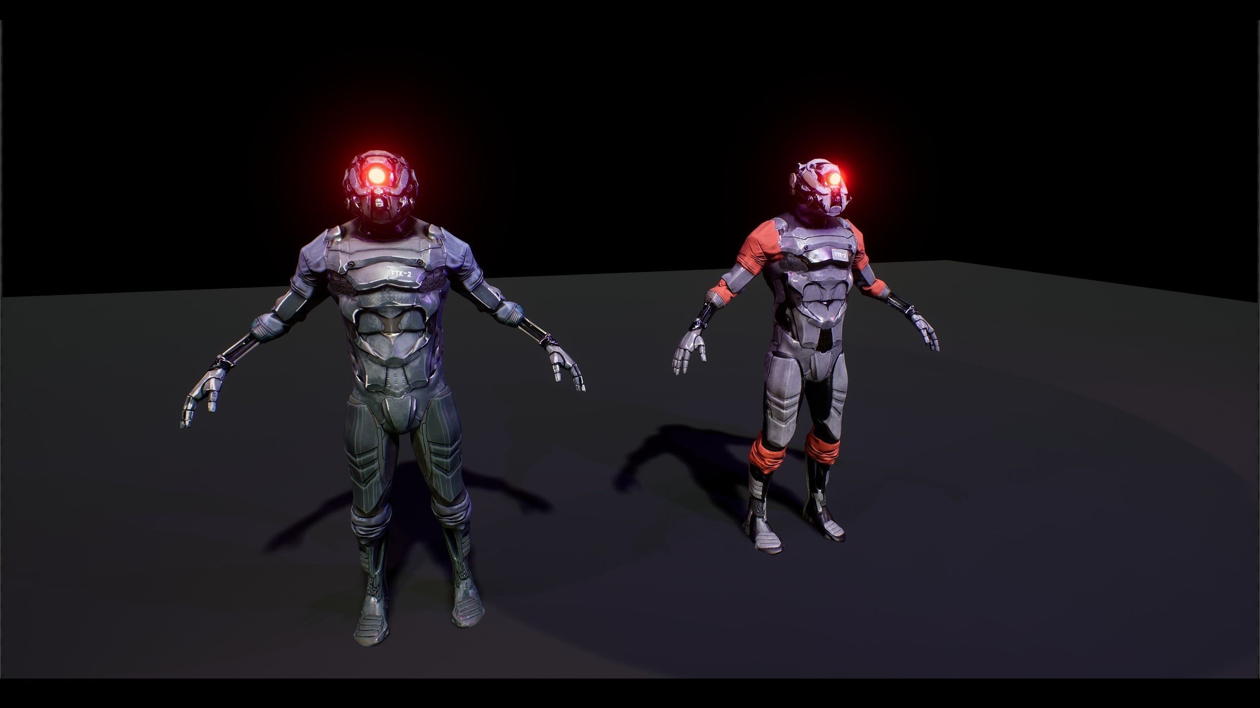 Cyborg Soldier V1 ue4 asset 3D model_9