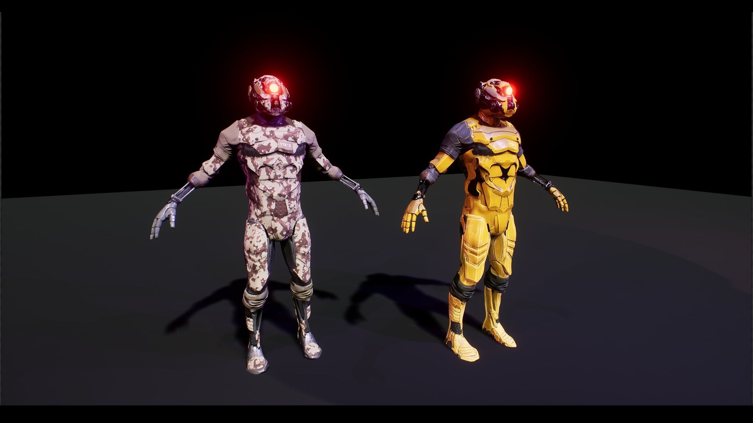 Cyborg Soldier V1 ue4 asset 3D model_8