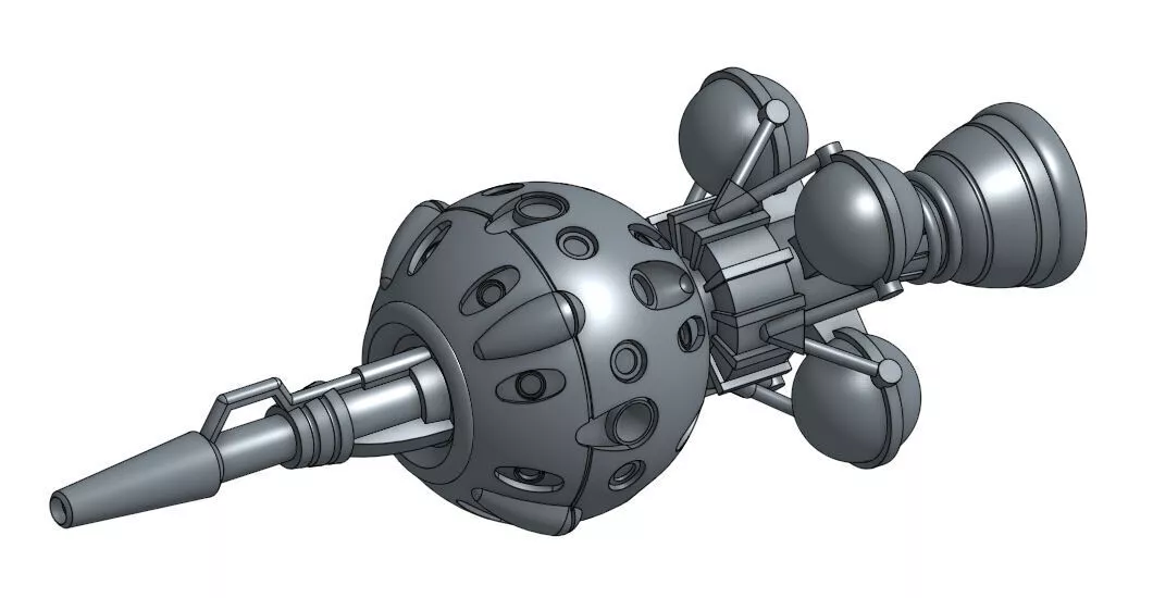Brainwave-controlled autonomous attack drone Free 3D print model