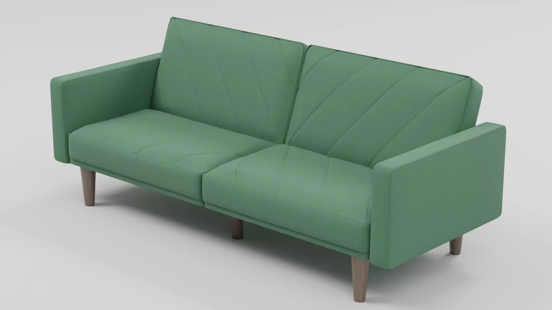 Mid-Century Futon Sofa Bed 03 Low-poly 3D model