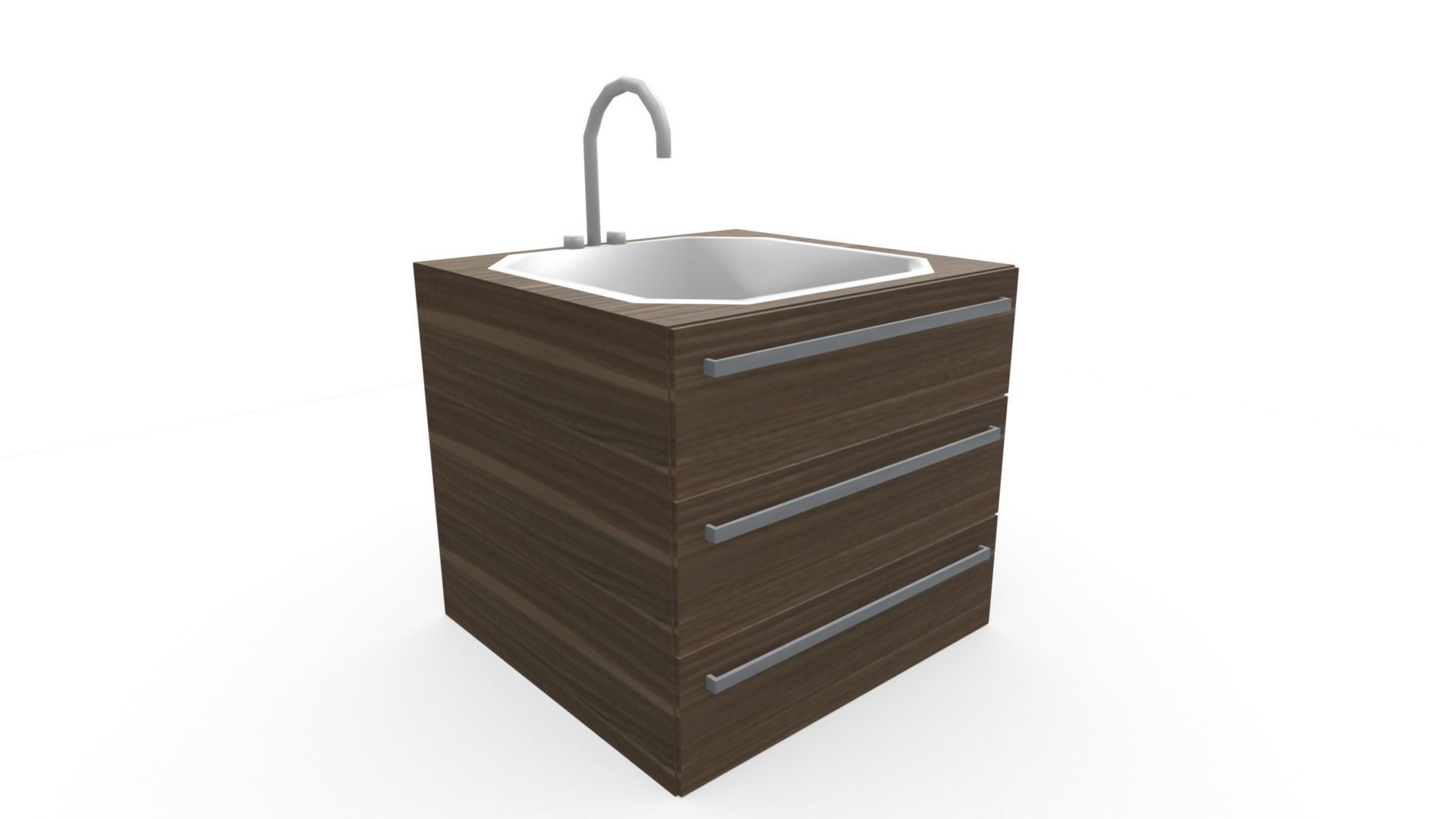 All furniture lightmapped SHC Quickoffice Low-poly 3D model_206