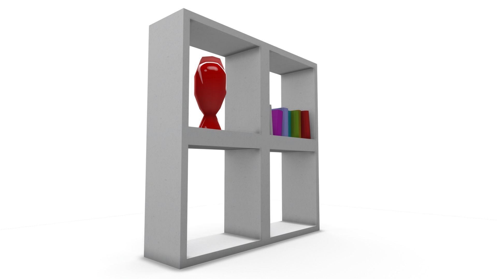 All furniture lightmapped SHC Quickoffice Low-poly 3D model_67