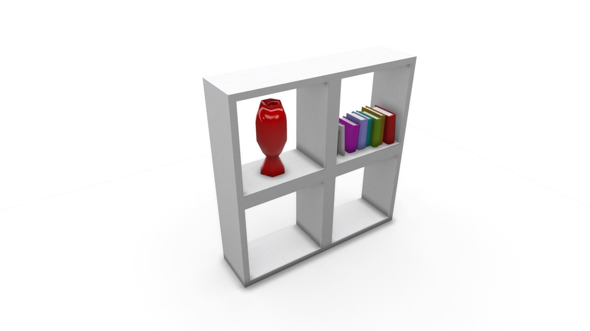 All furniture lightmapped SHC Quickoffice Low-poly 3D model_69