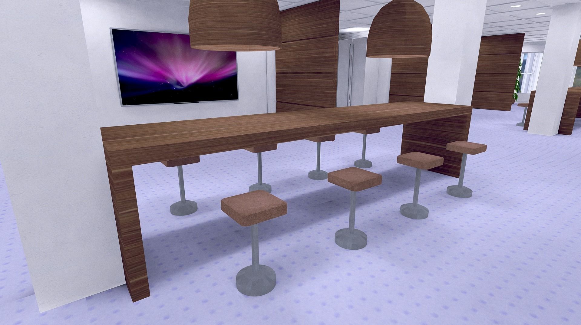 All furniture lightmapped SHC Quickoffice Low-poly 3D model_250